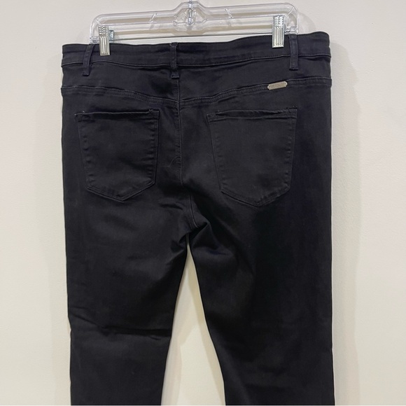 KanCan Hazy Mid Rise Distressed Skinny Jeans Black Stretch Pocketd Womens 2XL - Picture 4 of 9